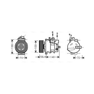 Compressor, ar condicionado AVA COOLING AIAK262