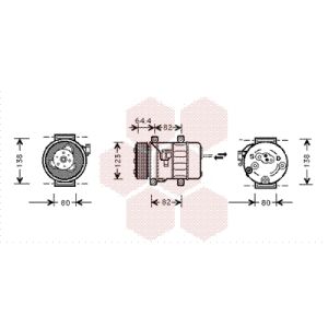 Compressor, ar condicionado VAN WEZEL 5900K113
