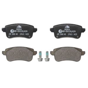 Conjunto de pastilhas de travão ATE 13.0460-2624.2, atrás