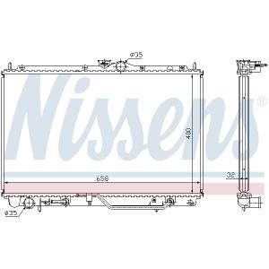 Arrefecedor do motor NISSENS 62860A
