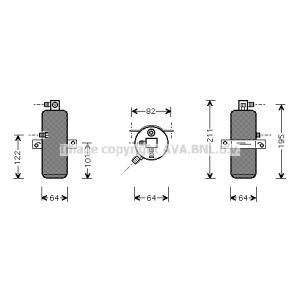 Droger, airconditioningsysteem AVA COOLING CND202 AVA