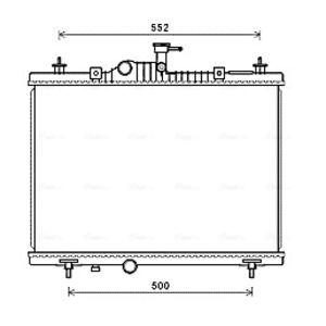Radiador de motor AVA COOLING RT2603