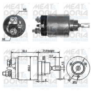 Interruptor solenoide, motor de arranque MEAT & DORIA 46074