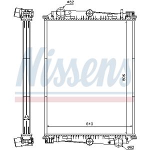 Radiator, motorkoeling NISSENS 614400