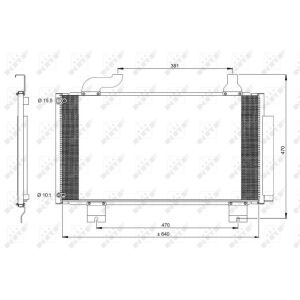 Condensor, airconditioning NRF 350097