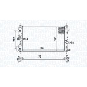 Arrefecedor do motor MAGNETI MARELLI 350213206600