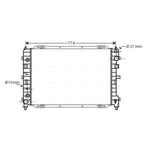 Arrefecedor do motor AVA COOLING FD2346