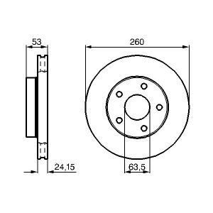 Bremsscheibe BOSCH 0 986 478 195