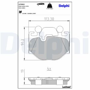 Remblokset DELPHI LP3963