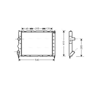 Raffreddatore motore AVA COOLING RTA2267