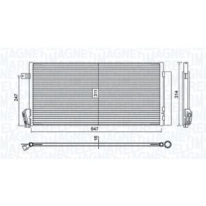 Condenseur (climatisation) MAGNETI MARELLI 350203619000