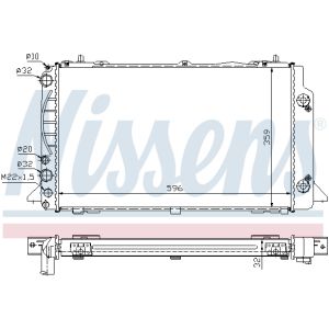 Radiator, motorkoeling NISSENS 60448A