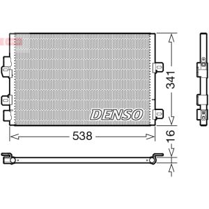 Condensador, sistema de ar condicionado DENSO DCN23028