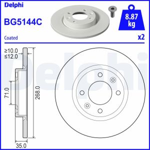 Disco freno DELPHI BG5144C