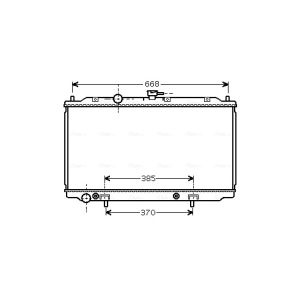 Arrefecedor do motor AVA COOLING DN2223