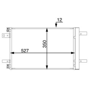 Kondensator, Klimaanlage MAHLE AC 886 000S