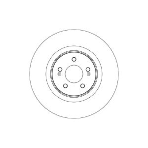 Disque de frein TRW SINGLE TRW DF6813S