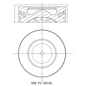 Pistão MAHLE 028 PI 00135 002