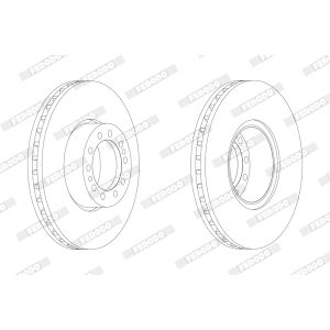 Jarrulevy FERODO FCR244A