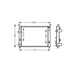 Radiador de motor AVA COOLING FT2370