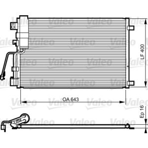 Condenseur (climatisation) VALEO 814009
