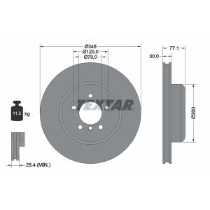 DoppelDisque de frein TEXTAR 92141803
