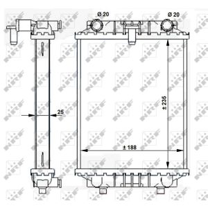 Radiateur, refroidissement moteur NRF 59183