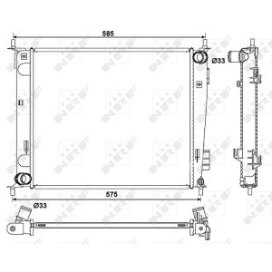 Jäähdytin, moottorin jäähdytys NRF 53057