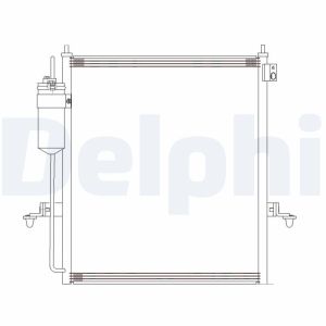 Kondensator, Klimaanlage DELPHI CF20286