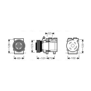 Compressor, ar condicionado AVA COOLING HYAK219