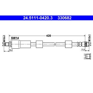 Flexible de frein ATE 24.5111-0420.3