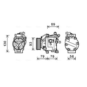 Compressor, ar condicionado AVA COOLING TOAK667
