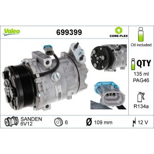 Compressor, ar condicionado VALEO 699399