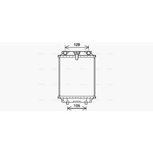 Arrefecedor do motor AVA COOLING AI2415