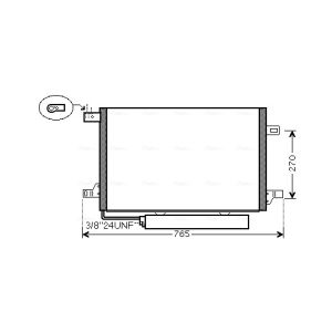 Condensador, ar condicionado AVA COOLING MSA5382D AVA