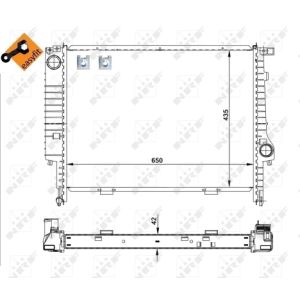 Radiator, motorkoeling EASY FIT NRF 509589