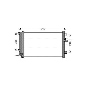 Condensador, sistema de ar condicionado AVA COOLING FT5328D AVA