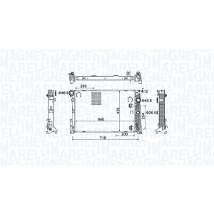 Arrefecedor do motor MAGNETI MARELLI 350213159800