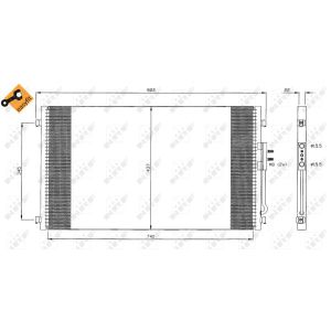 Condensator, airconditioning NRF 35383