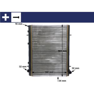 Arrefecedor do motor MAHLE CR 2033 000S
