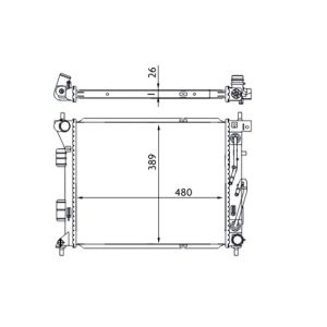 Arrefecedor do motor MAHLE CR 1694 000S