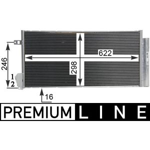 Condenseur (climatisation) MAHLE AC 634 000P