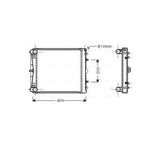 Arrefecedor do motor AVA COOLING PR2023