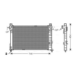 Arrefecedor do motor AVA COOLING MS2338