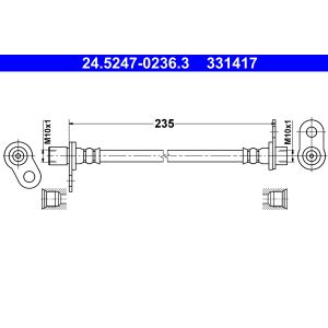 Flexible de frein ATE 24.5247-0236.3
