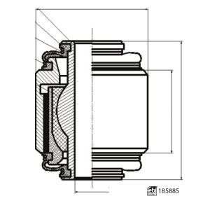 Hylsy, poikittaistukivarren laakerointi FEBI BILSTEIN 185885