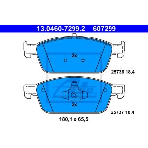 Bremsbelagsatz ATE 13.0460-7299.2, Vorne