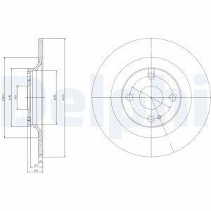 Disco de freno DELPHI BG3967