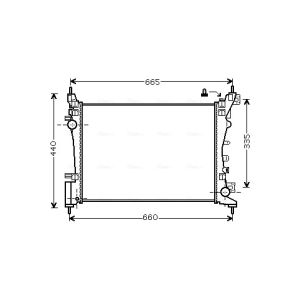 Arrefecedor do motor AVA COOLING OL2574
