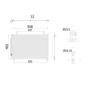 A/C-kondensor MAHLE AC 912 000S